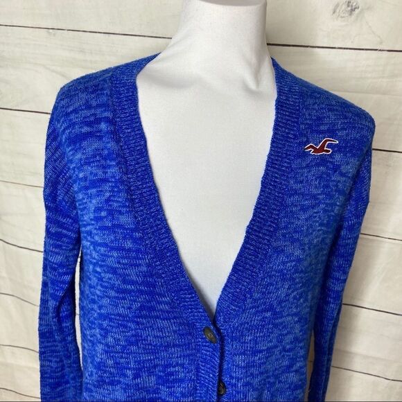 Hollister button up cardigan blue XS - Picture 6 of 7